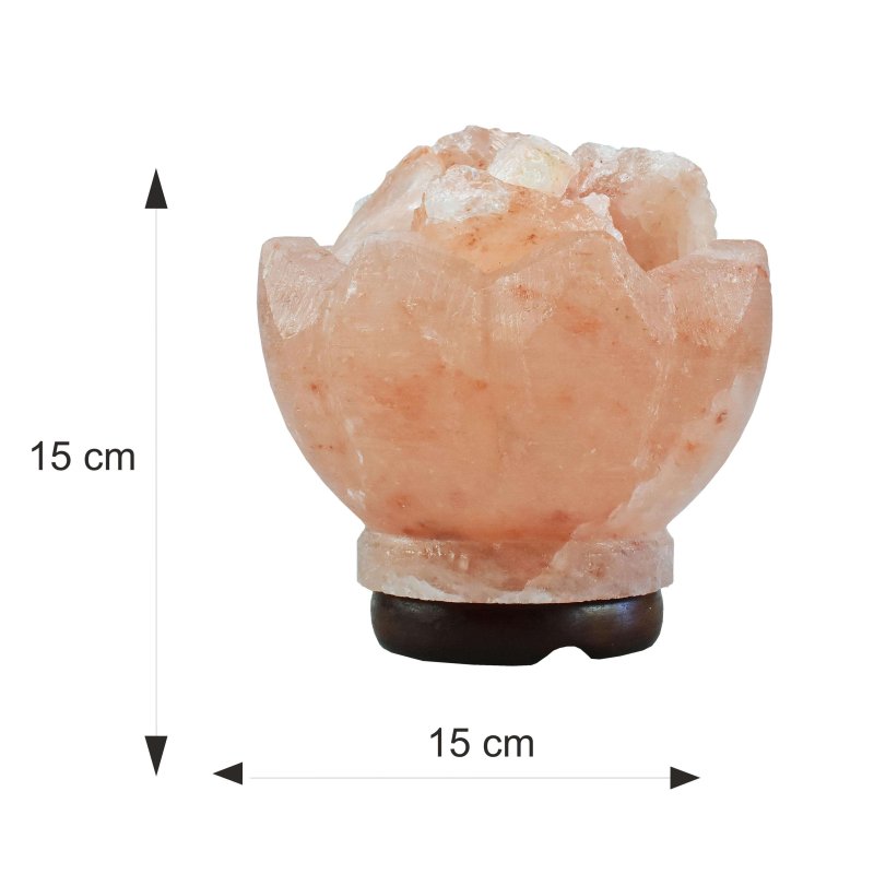 Soľná lampa ruža