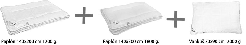 Dvoj paplón + vankúš set do posteľe