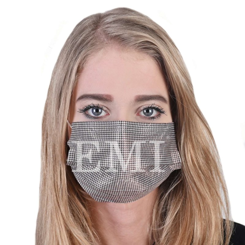 hnedé jednorazové rúško na ústa