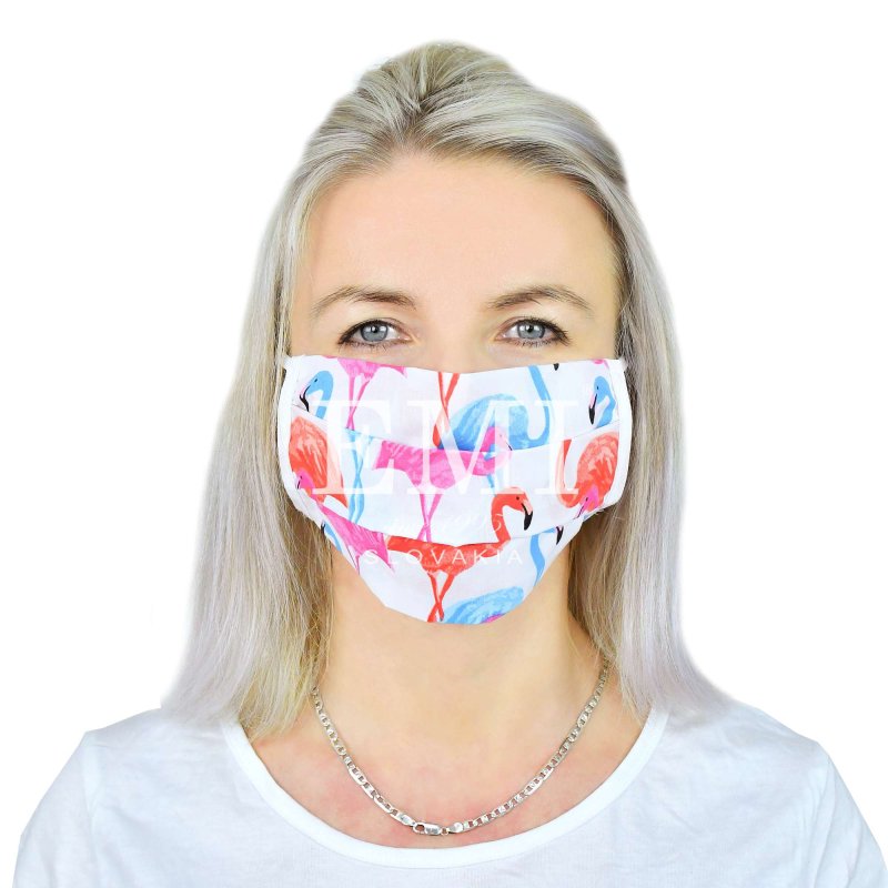 textilné ochranné rúško na tvár s gumičkou