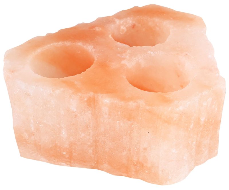 soľný svietnik na tri sviečky